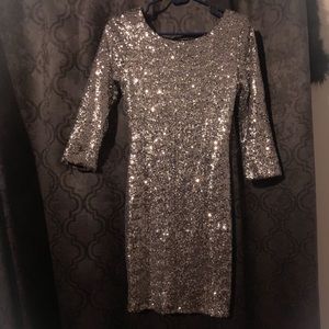 Glittery sequined dress